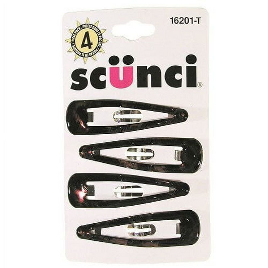 Scunci Medium Hair Clips, 4ct