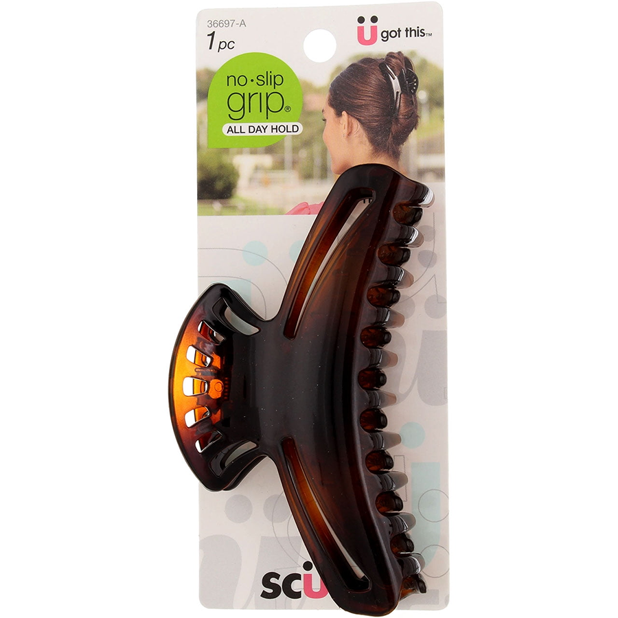 Scunci No-Slip Grip Curved Claw Clip