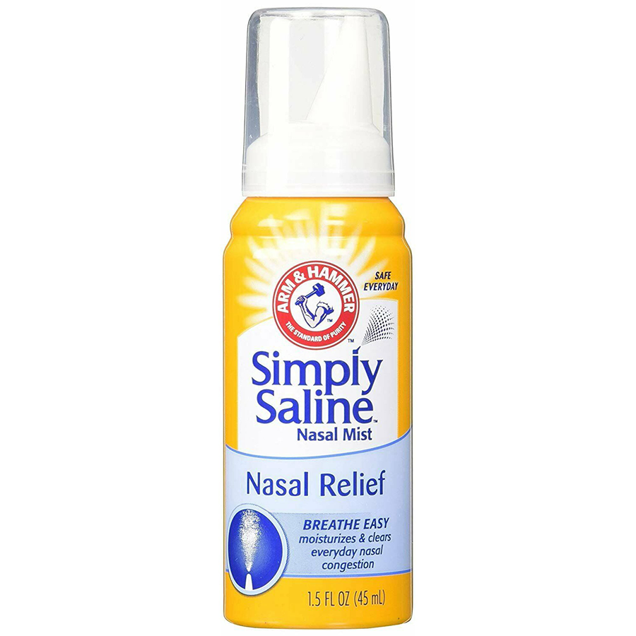 Arm & Hammer Simply Saline Sterile Saline Nasal Mist For Nasal Relief, 1.5oz