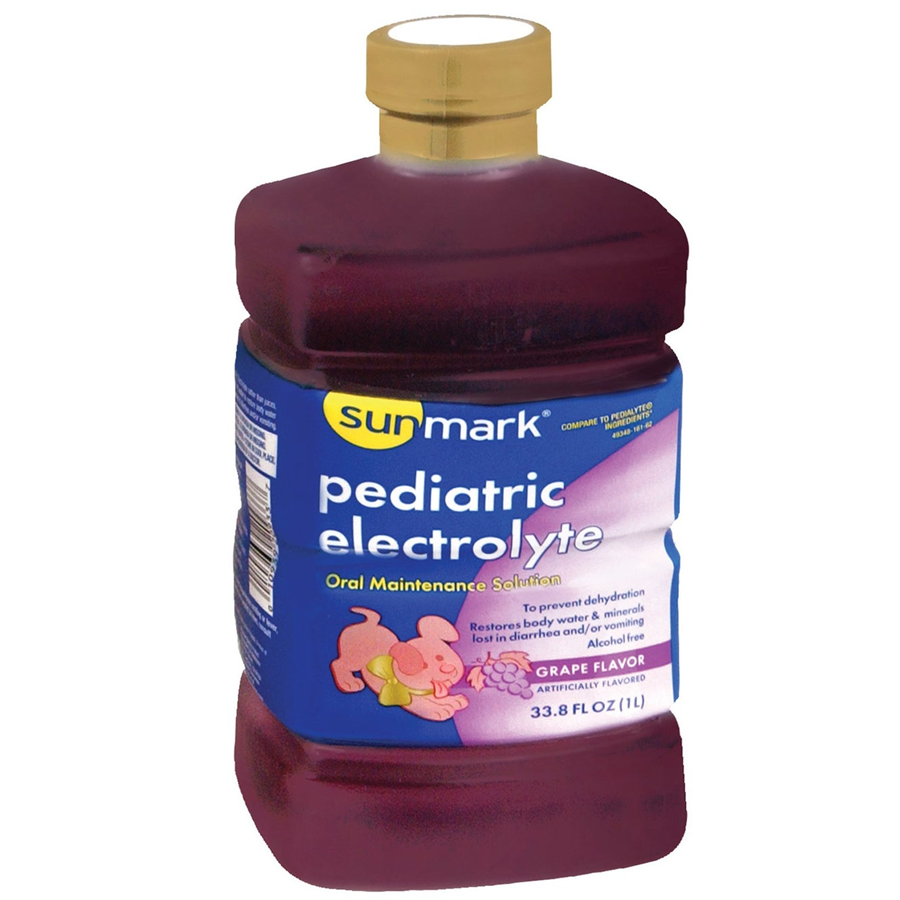 Sunmark Pediatric Electrolyte, Grape Flavor, 33.8oz