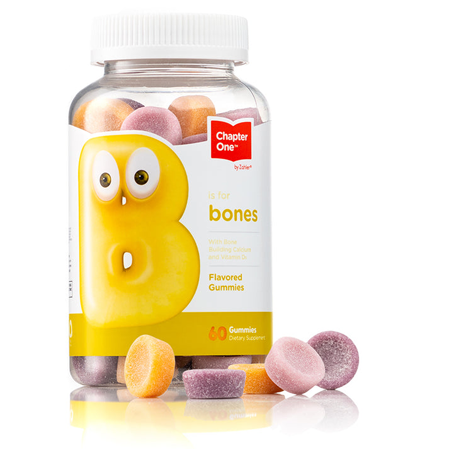 Zahler Chapter One™ Bones With Bone Building Calcium and Vitamin D3, 60 Gummies