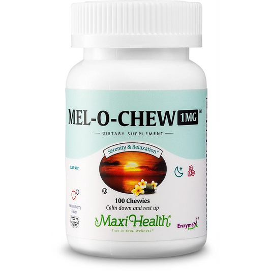 Maxi Health Mel-O-Chew Melatonin 1 Mg Berry Flavor, 100 Chewies