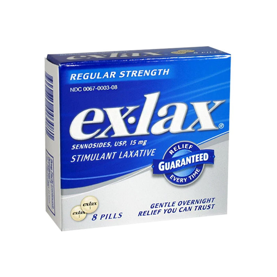 Ex-Lax Pills Regular Strength 15mg, 8 Ea